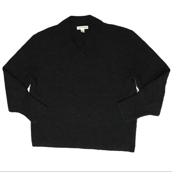 Treasure & Bond Cozy V-Neck Sweater - Charcoal - Medium - Picture 8 of 12